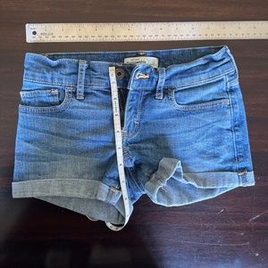Abercrombie med denim short girls sz12